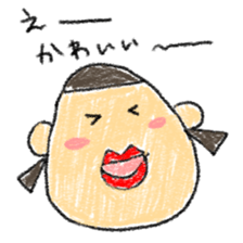 Crayon scribble sticker #15501645