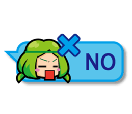 JP Coriander girl 4 (speech balloon) sticker #15501789
