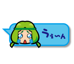 JP Coriander girl 4 (speech balloon) sticker #15501793