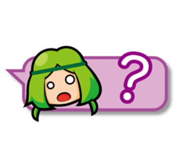 JP Coriander girl 4 (speech balloon) sticker #15501797