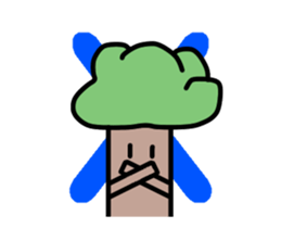 It moves! It is! It is! Tree-kun sticker #15502021