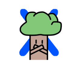It moves! It is! It is! Tree-kun sticker #15502021