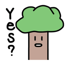 It moves! It is! It is! Tree-kun sticker #15502026