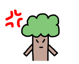 It moves! It is! It is! Tree-kun sticker #15502027