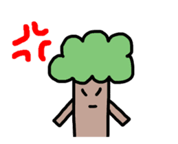It moves! It is! It is! Tree-kun sticker #15502027