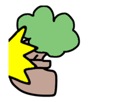 It moves! It is! It is! Tree-kun sticker #15502034