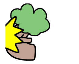 It moves! It is! It is! Tree-kun sticker #15502034