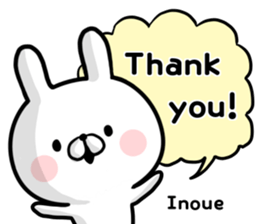 Inoue's rabbit stickers sticker #15502359