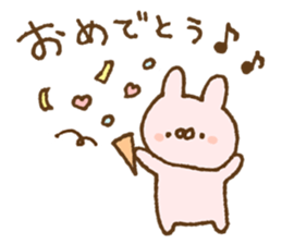 Fluffy cat and bear and rabbit sticker #15503993