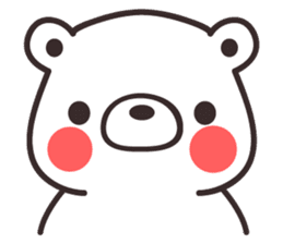 I lile white bear sticker #15504272