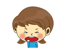 One of us: Lovely Girl, Daily Animated sticker #15504436