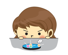 One of us: Lovely Girl, Daily Animated sticker #15504445