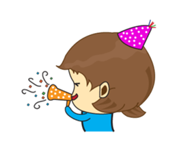 One of us: Lovely Girl, Daily Animated sticker #15504446