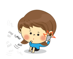 One of us: Lovely Girl, Daily Animated sticker #15504447