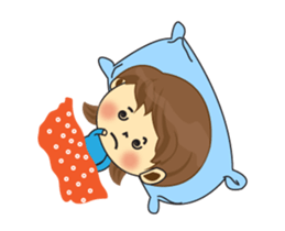 One of us: Lovely Girl, Daily Animated sticker #15504448