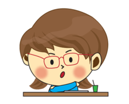 One of us: Lovely Girl, Daily Animated sticker #15504451