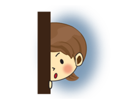 One of us: Lovely Girl, Daily Animated sticker #15504452