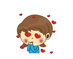 One of us: Lovely Girl, Daily Animated sticker #15504453