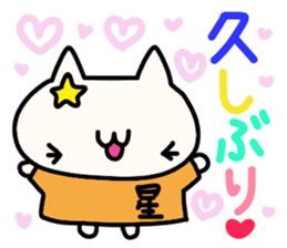 Hoshi's name sticker sticker #15505015