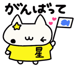 Hoshi's name sticker sticker #15505016