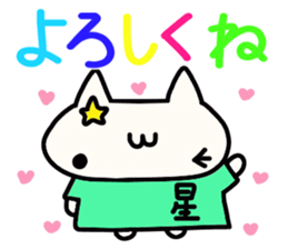 Hoshi's name sticker sticker #15505018