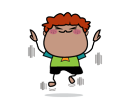 Brown Boy Daily Animated sticker #15505047