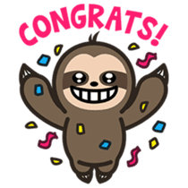 Cutey Sloth sticker #15505197