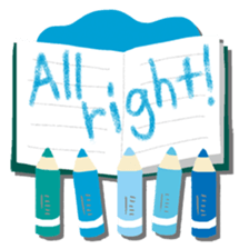 Colored pencil(English) sticker #15505217