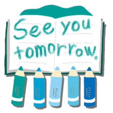 Colored pencil(English) sticker #15505220