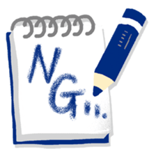 Colored pencil(English) sticker #15505225