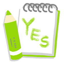 Colored pencil(English) sticker #15505228