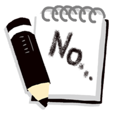 Colored pencil(English) sticker #15505229