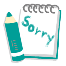 Colored pencil(English) sticker #15505232