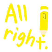Colored pencil(English) sticker #15505239