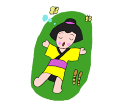 Kimono-towngirl Okayo spring ver. sticker #15506081