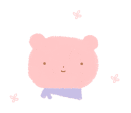 Pink Bear (face) sticker #15506810