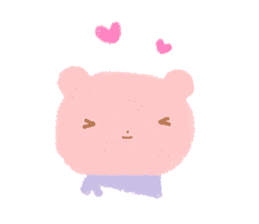 Pink Bear (face) sticker #15506816