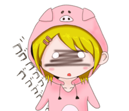 Social game girl Pokuko sticker #15507125