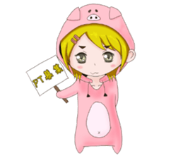 Social game girl Pokuko sticker #15507126
