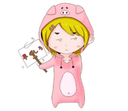 Social game girl Pokuko sticker #15507127