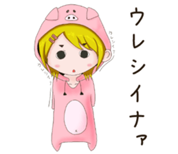 Social game girl Pokuko sticker #15507129