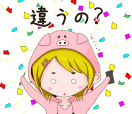 Social game girl Pokuko sticker #15507131