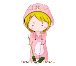 Social game girl Pokuko sticker #15507132