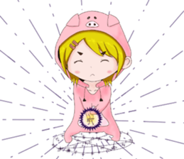 Social game girl Pokuko sticker #15507139