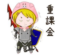 Social game girl Pokuko sticker #15507150