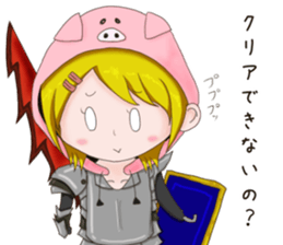 Social game girl Pokuko sticker #15507151