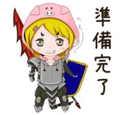 Social game girl Pokuko sticker #15507153