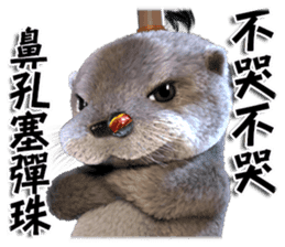 Kung Fu Otter sticker #15507502