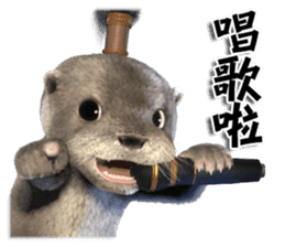 Kung Fu Otter sticker #15507523