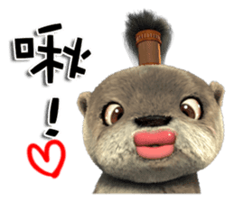 Kung Fu Otter sticker #15507525